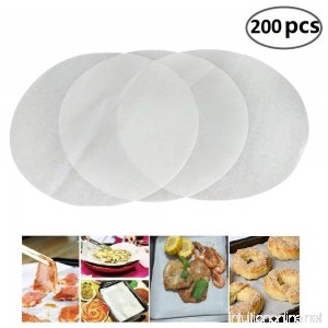 Parchment Paper Baking Circles - 9 inch Round Cake Pans Steamer Paper Liners 200 Count - B07DBY9XGG